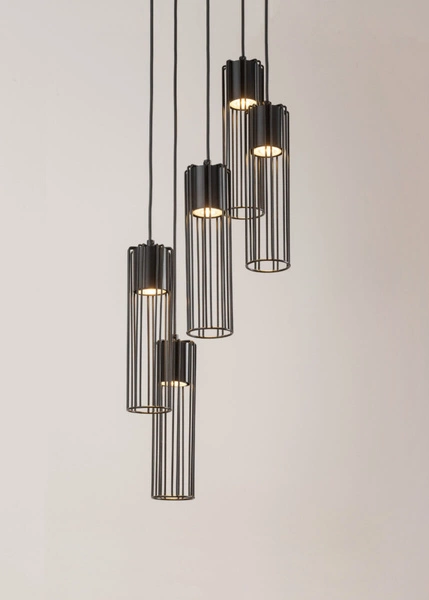 Lampa Sigma FOBIA 5 lampa wisząca koło czarny 33459