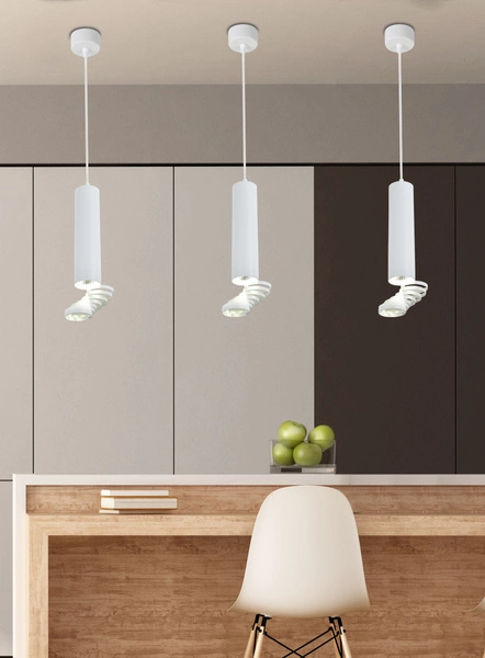 Lampa wisząca TUBA 31-77707, biała, 1x50W GU10