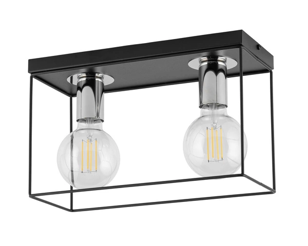 Lampa Sigma VOX 2 Plafon czarny/srebrny 40699
