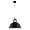 Lampa wisząca ALFA ALCANTARA CZARNA 1xE27 41cm | 60244