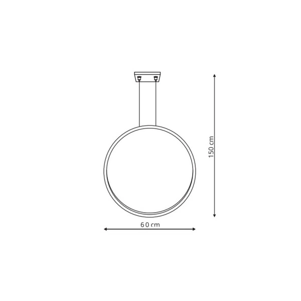 Lampa wisząca MIRROR, mała, czarna, 35W LED, barwa ciepła 3000K, IP44