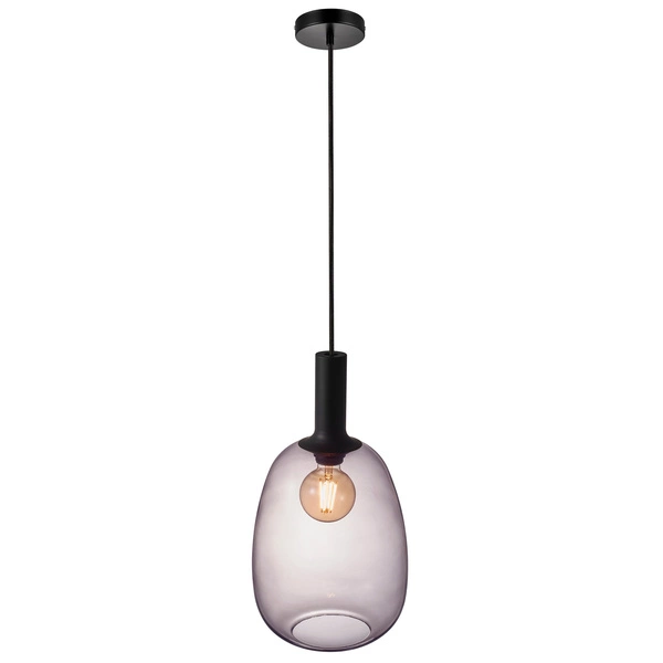 Lampa wisząca ALTON E27 60W Szkło | Czarny