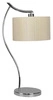 Lampa stołowa/nocna DRAGA 41-04239 chrom/kremowy 1x60W E27