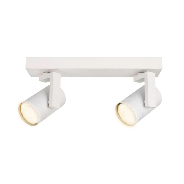 Lampa sufitowa reflektor SPIELA dł. 28cm 2xGU10 | biały