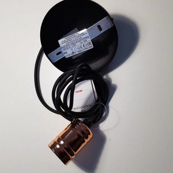 Retro zwis miedź CABLE BLACK / COPPER 160cm 9747