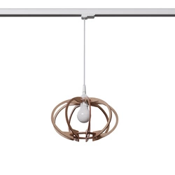 Lampa wisząca MANDELINO naturalne drewno E27 4000K 7,5W 690lm #W