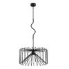 Lampa wisząca ALFA VERSO CZARNA 1xE27 42cm | 60596