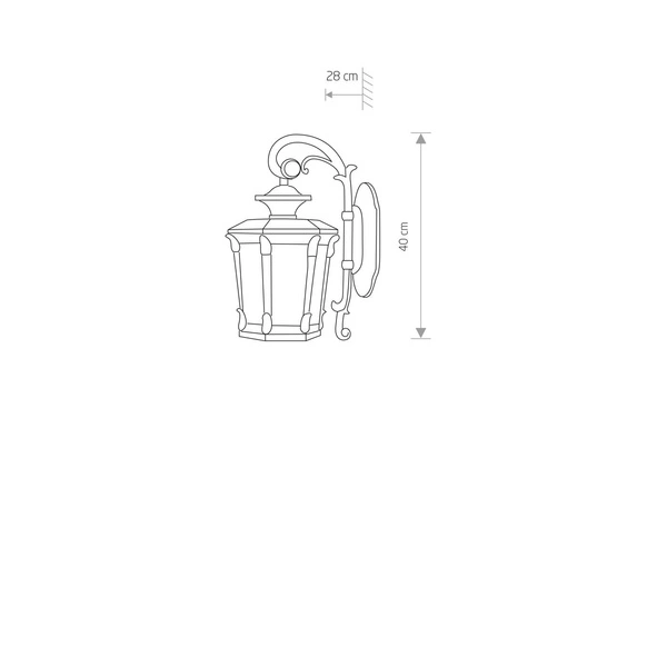 Kinkiet elewacyjny AMUR I 4692