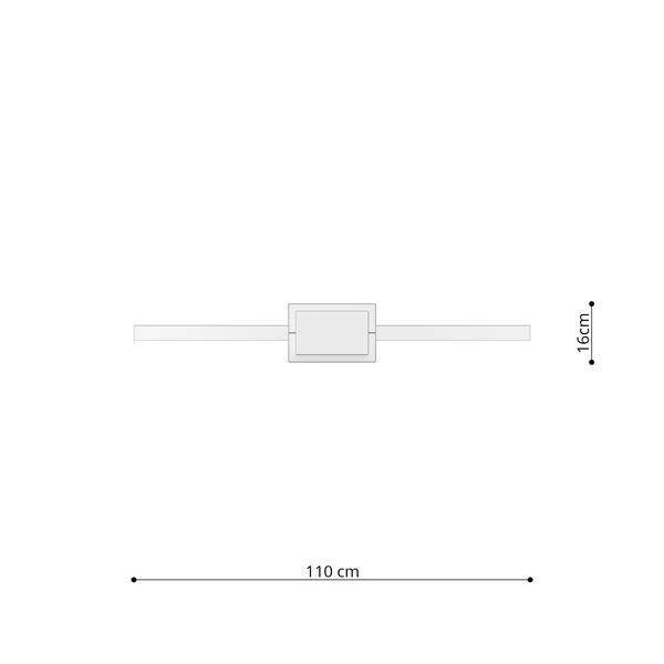 Nowoczesna lampa wisząca RIO 110 LED biała 70W barwa ciepła 3000K TH.121