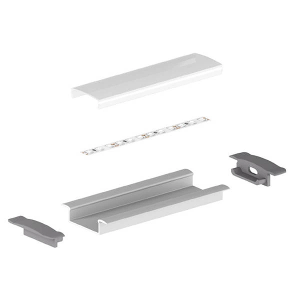 Profil LED P14-1 wpuszczany 100cm szer. 29mm | do osłonek C2 | czarny