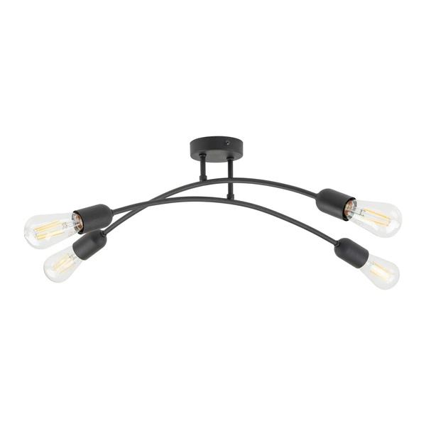 HELIX BLACK LAMPA SUFITOWA 4 PŁ 4687