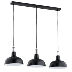 Lampa wisząca ALFA ANADI CZARNA & CHROM 3xE27 85cm | 62371
