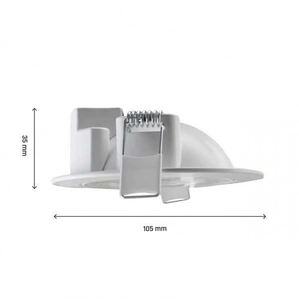 MOBILO LED 6.5W CCT 230V 36ST IP20 FI105x35MM BIAŁY OKRĄGŁA
