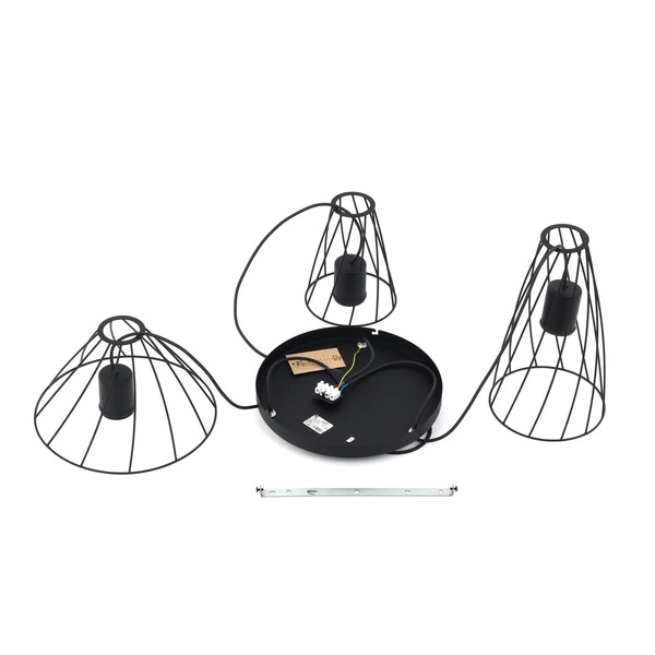 MODESTO BLACK LAMPA WISZACA 3 KOŁO 10187