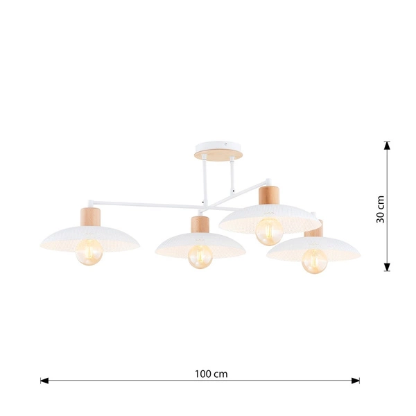 Lampa sufitowa Emibig KOBE 4 Biały 1319/4