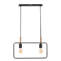 Lampa wisząca FRAME 32-73518 czarna 2x60W E27