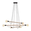 HELIX WOOD ORZECH LAMPA WISZĄCA 6 PŁ 4950