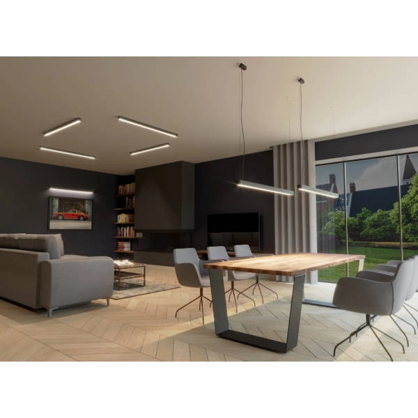 Lampa wisząca PINNE 1450 ALUMINIUM 48W barwa neutralna 4000K TH.088