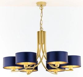 Klasyczny Żyrandol ARTHUR wys. 71cm 6xE27 15W IP20 | złoty połysk