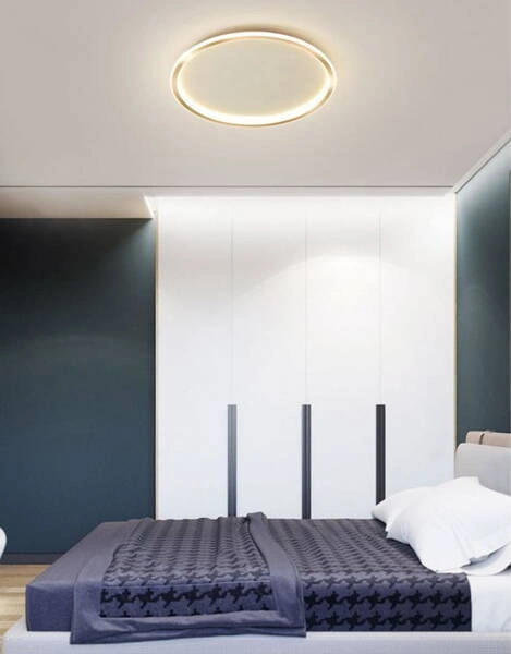 Plafon LED 36W Okragły Złoty CCT 3000K/4000K/6000K 50cm Abruzzo Angelo