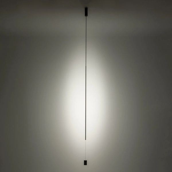 Lampa wisząca VERTIC 300cm LED 19W barwa neutralna 4000K | czarny 10857
