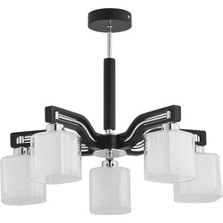 Lampa sufitowa ALFA CONSUL DREWNIANA 5xE14 51cm | 21365