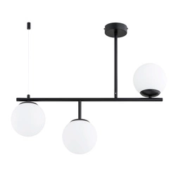 Lampa sufitowa ALFA LUNA CZARNA & BIAŁA 3xE14 72cm | 62549