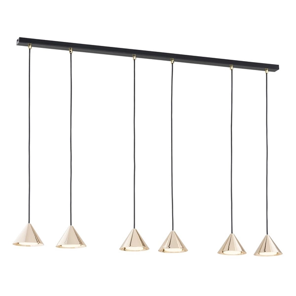 Lampa wisząca Emibig ELIT 6 BL GOLD 1329/6