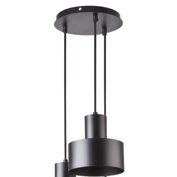 Lampa wisząca RIF czarna 3pkt 33cm