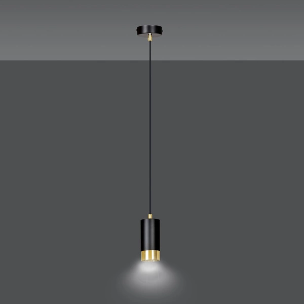 Lampa wisząca Emibig FUMIKO 1 BL/GOLD 817/1