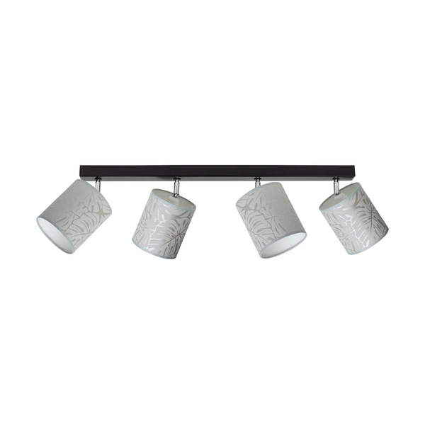 Lampa Sufitowa Mateo 4xE27 Max.25W Czarny Metal/Beżowa Tapeta 87800404