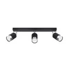 Lampa sufitowa (spot) NERO 3, SL.1066, czarny/chrom, 3x40W GU10