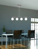 Lampa wisząca RAISA, 34-01399, chrom/biały, 4x40W G9