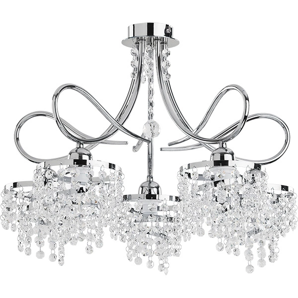 Lampa sufitowa ALFA DIANA CHROM 5xE14 48cm | 18995