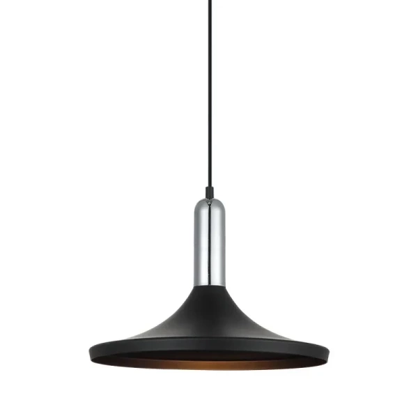 Lampa wisząca LUSTY śr. 36cm E27 | szary/miedziany