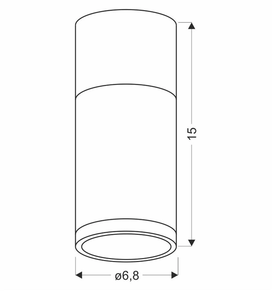 Lampa sufitowa TUBA 2284279, szara + drewno, 1x15W GU10