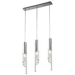 DUERO LAMPA WISZĄCA 3X3W LED GU10 CHROM