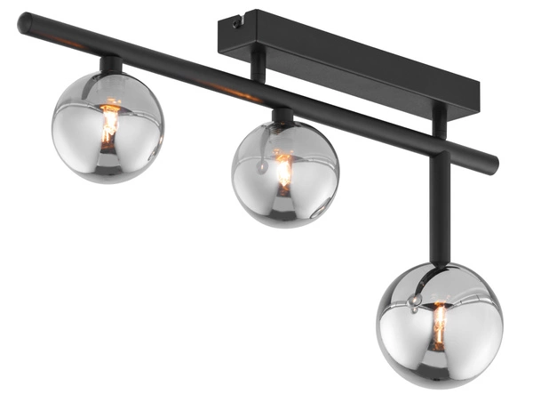 Nowoczesna Lampa sufitowa NEPTUN wys. 30cm 3xG9 14W IP20 | Czarny