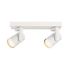 Lampa sufitowa reflektor SPIELA dł. 28cm 2xGU10 | biały