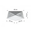 Plafon HEXA 35 SL.0691 cekin srebrny 2xE27
