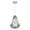 Lampa Wisząca Mistral 1xE27 Max.60W Chrom Metal/Przezroczysty Kabel PCV/Srebrno-Przezroczyste Szkło 15840128