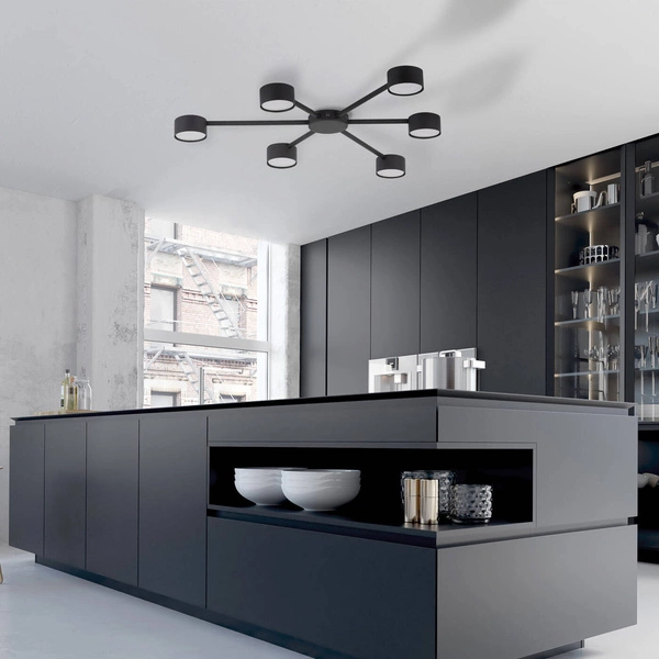 AVIA BLACK LAMPA SUFITOWA 6 PŁ 4692