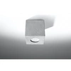 Plafon betonowy QUAD SL.0489 1xGU10 szary
