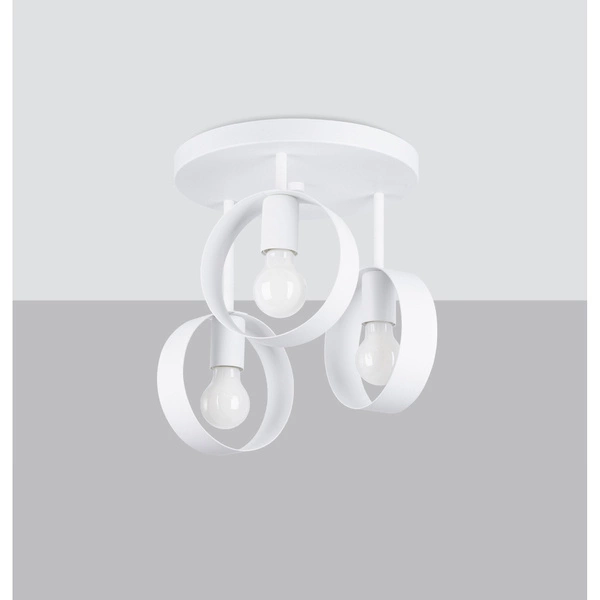 Lampa sufitowa TITRAN 3, biała, 3x60W E27, SL.1136
