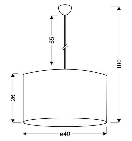 Lampa wisząca SIMONA 33-87174 czarna 3x40W E14