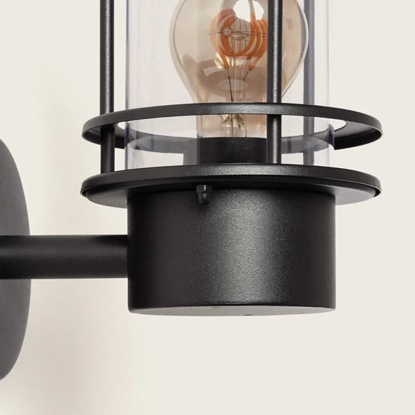 Kinkiet zewnętrzyny Czarny Klasyczny IP44 Abruzzo Lorenzo E27 21cm