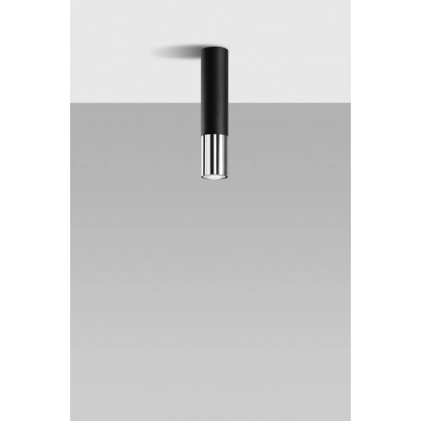 Plafon LOOPEZ SL.0939 czarny/chrom 1xGU10