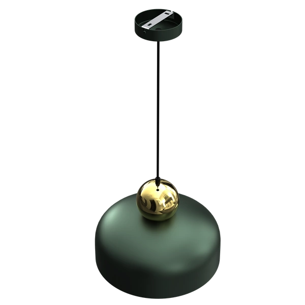 Lampa Wisząca HARALD GOLD GREEN 1xE27