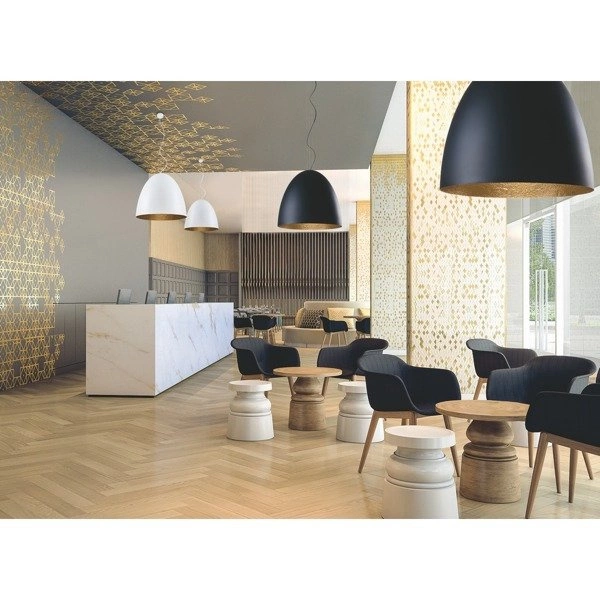 Lampa wisząca tuba nad stół EGG XL biały/złoty śr. 75cm 9025