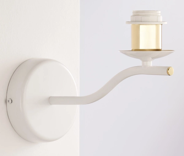 Klasyczny Kinkiet SAMBA wys. 31cm 1xE27 15W IP20 | biały